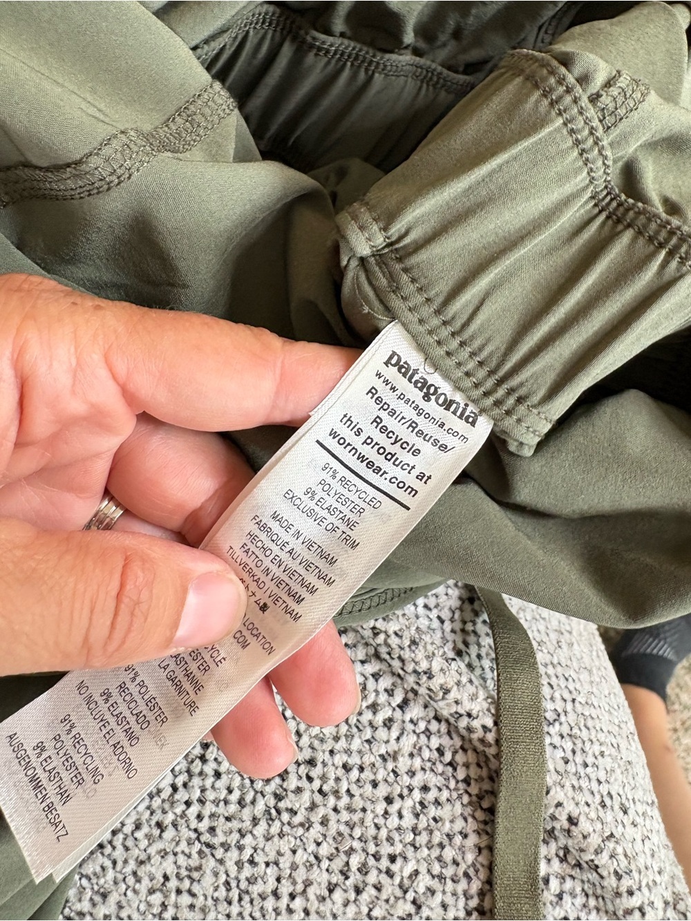 Patagonia Womens Fleetwith Jumpsuit Sleeveless Olive Green Sleeveless Medium - Picture 15 of 15